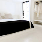 Blacksaw The Siempre Recycled Blanket - Black/Ivory Stripe