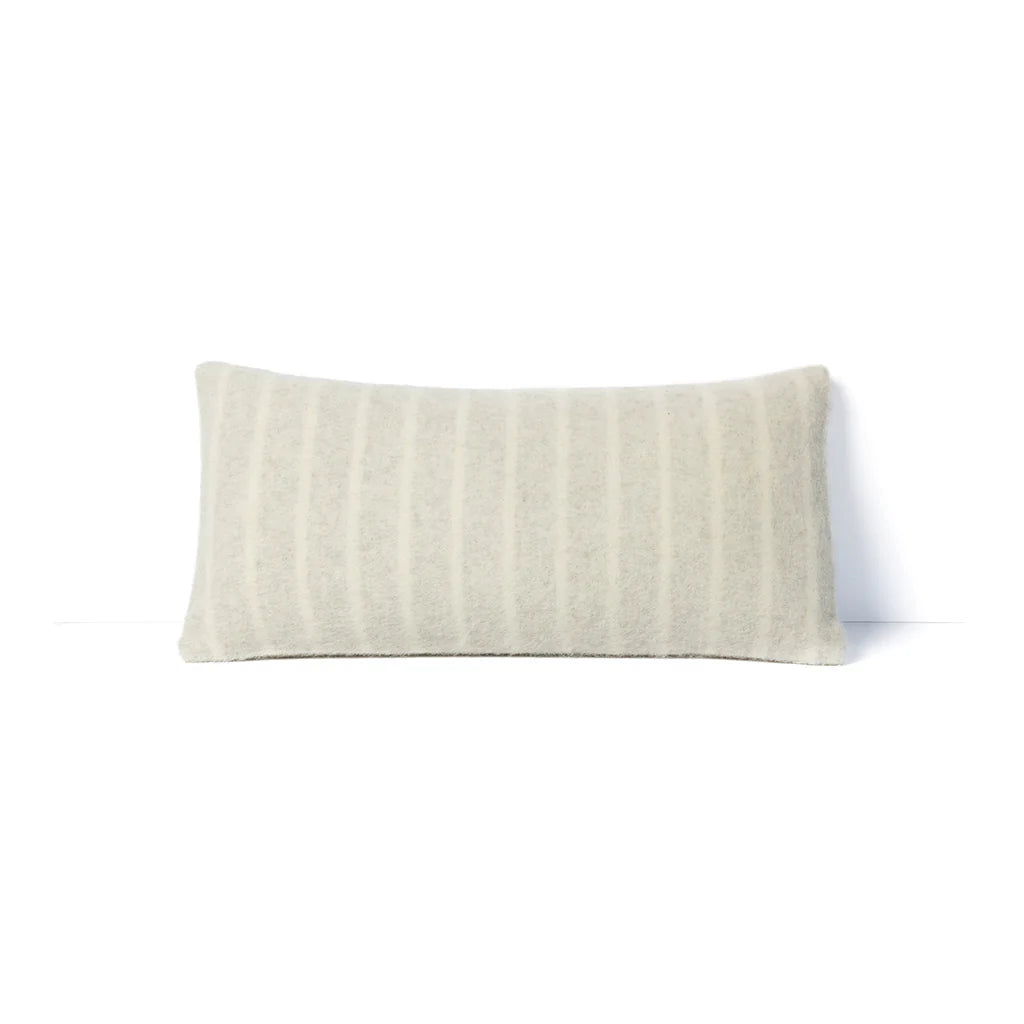 Blacksaw Lee Heirloom Throw Pillow 23" x 11" Zero Dye - Shoji/Ivory Vertical Stripe