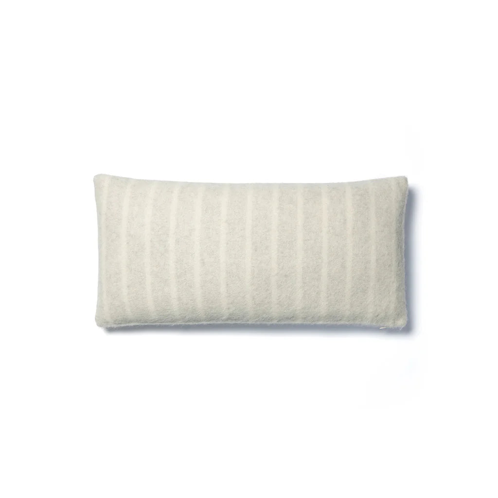 Blacksaw Lee Heirloom Throw Pillow 23" x 11" Zero Dye - Shoji/Ivory Vertical Stripe