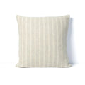 Blacksaw Lee Heirloom Throw Pillow 23" x 23" Zero Dye - Shoji/Ivory Vertical Stripe