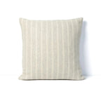 Blacksaw Lee Heirloom Throw Pillow 23" x 23" Zero Dye - Shoji/Ivory Vertical Stripe