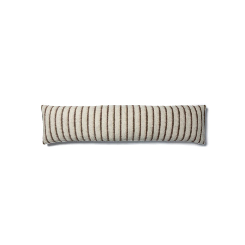 Blacksaw Lee Heirloom Throw Pillow 48" x 12" Zero Dye - Shoji/Cacao Stripe