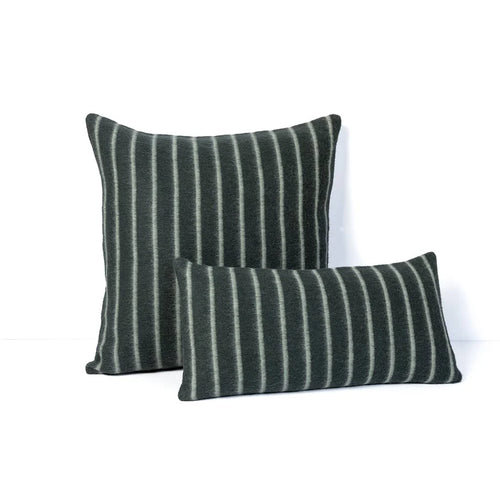 Blacksaw Lee Heirloom Throw Pillow 23" x 11" - Darkest Spruce/Onsen Stripe