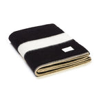 Blacksaw The Siempre Recycled Blanket - Black/Ivory Stripe