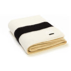 Blacksaw The Siempre Recycled Blanket - Ivory/Black Stripe