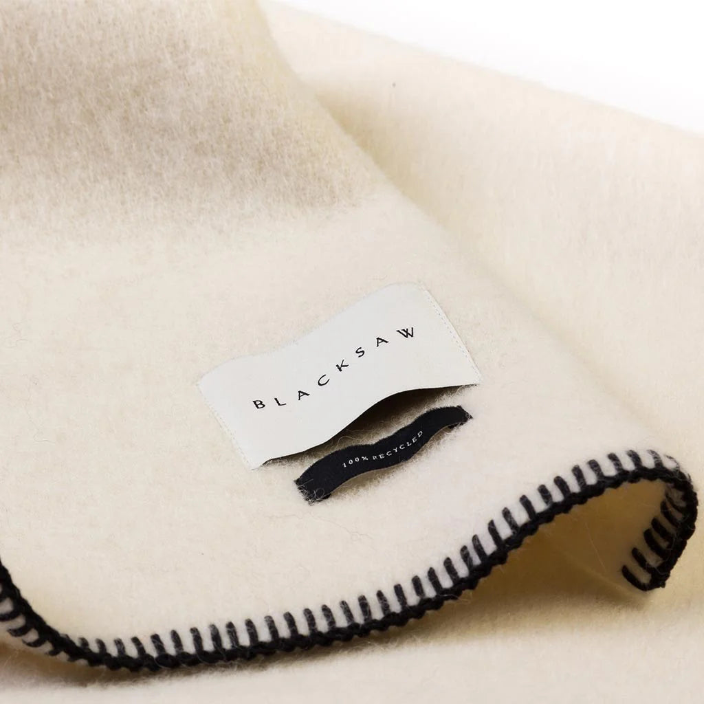 Blacksaw The Siempre Speakeasy Recycled Blanket - Speakeasy Ivory