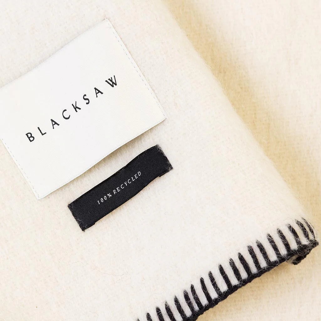 Blacksaw The Siempre Speakeasy Recycled Blanket - Speakeasy Ivory
