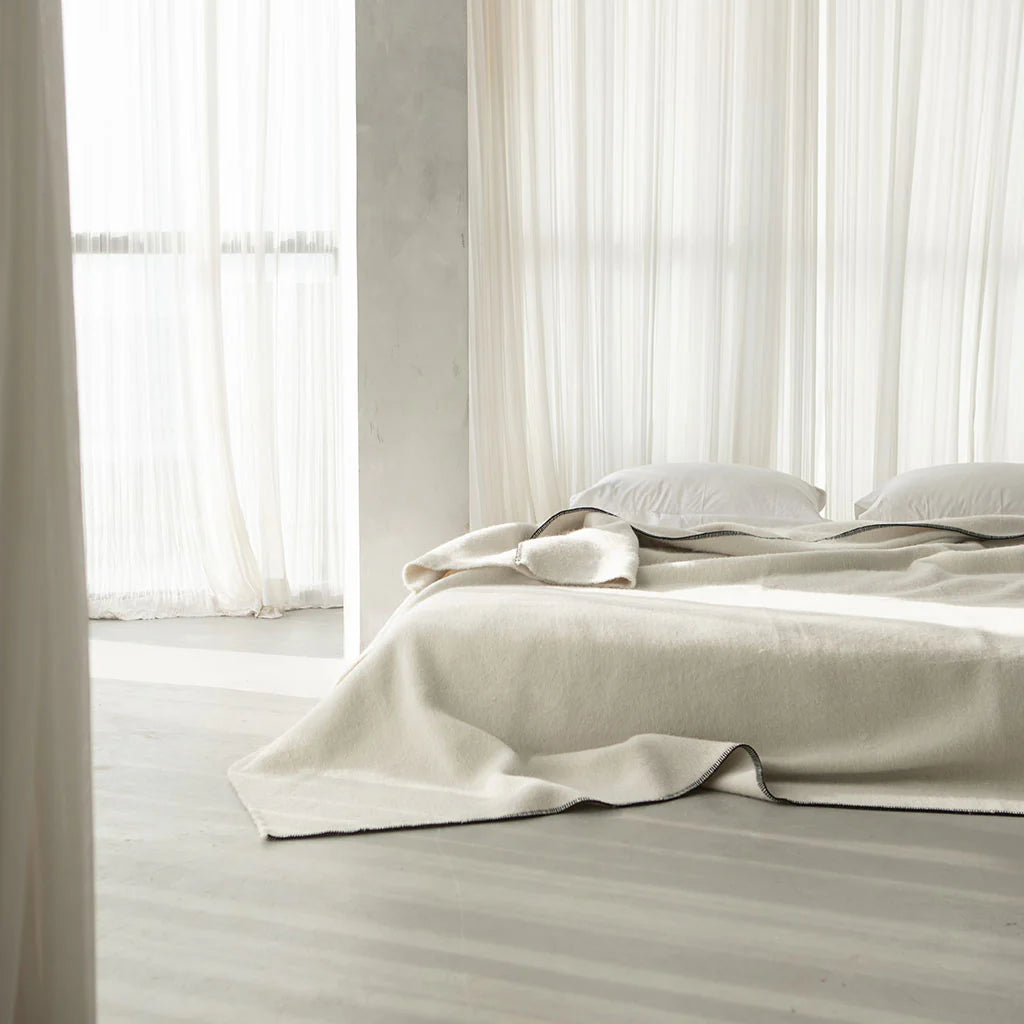 Blacksaw The Siempre Speakeasy Recycled Blanket - Speakeasy Ivory
