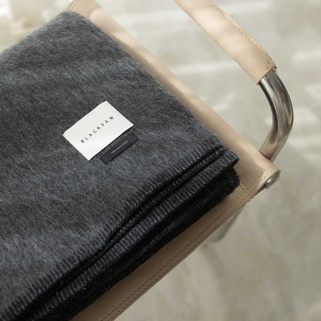 Blacksaw The Siempre Speakeasy Recycled Blanket - Speakeasy Charcoal