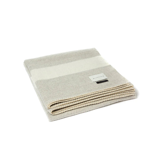 Blacksaw Mason Throw Zero Dye - Light Heather/Ivory