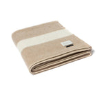 Blacksaw The Siempre Recycled Blanket - Beige/Ivory Stripe