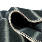 Blacksaw Lee Heirloom Blanket - Darkest Spruce/Onsen Stripe
