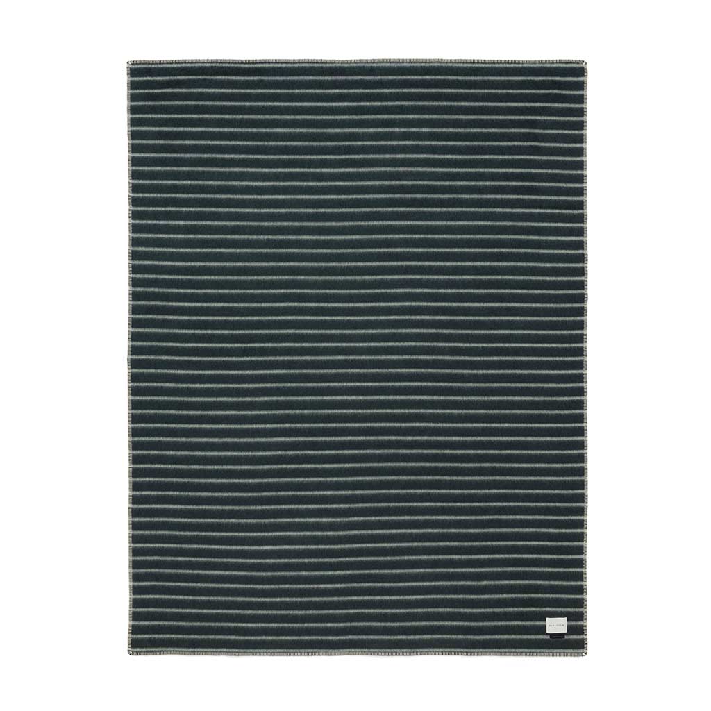 Blacksaw Lee Heirloom Blanket - Darkest Spruce/Onsen Stripe