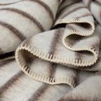 Blacksaw Lee Heirloom Blanket Zero Dye - Shoji/Cacao Stripe