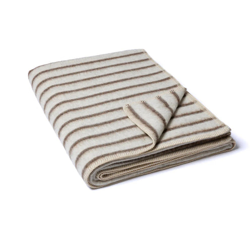 Blacksaw Lee Heirloom Blanket Zero Dye - Shoji/Cacao Stripe