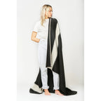 Blacksaw The Siempre Recycled Blanket - Ivory/Black Stripe