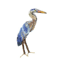 Load image into Gallery viewer, Trovelore Blue Heron Brooch
