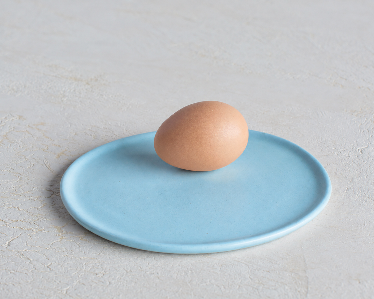 Haand Side Plate - Ripple | 6.5 in - Robin's Egg Blue