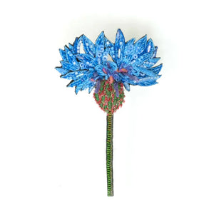 Trovelore Blue Cornflower Brooch