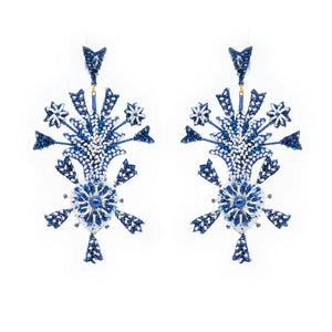 Trovelore Blue Vow Heart Earrings