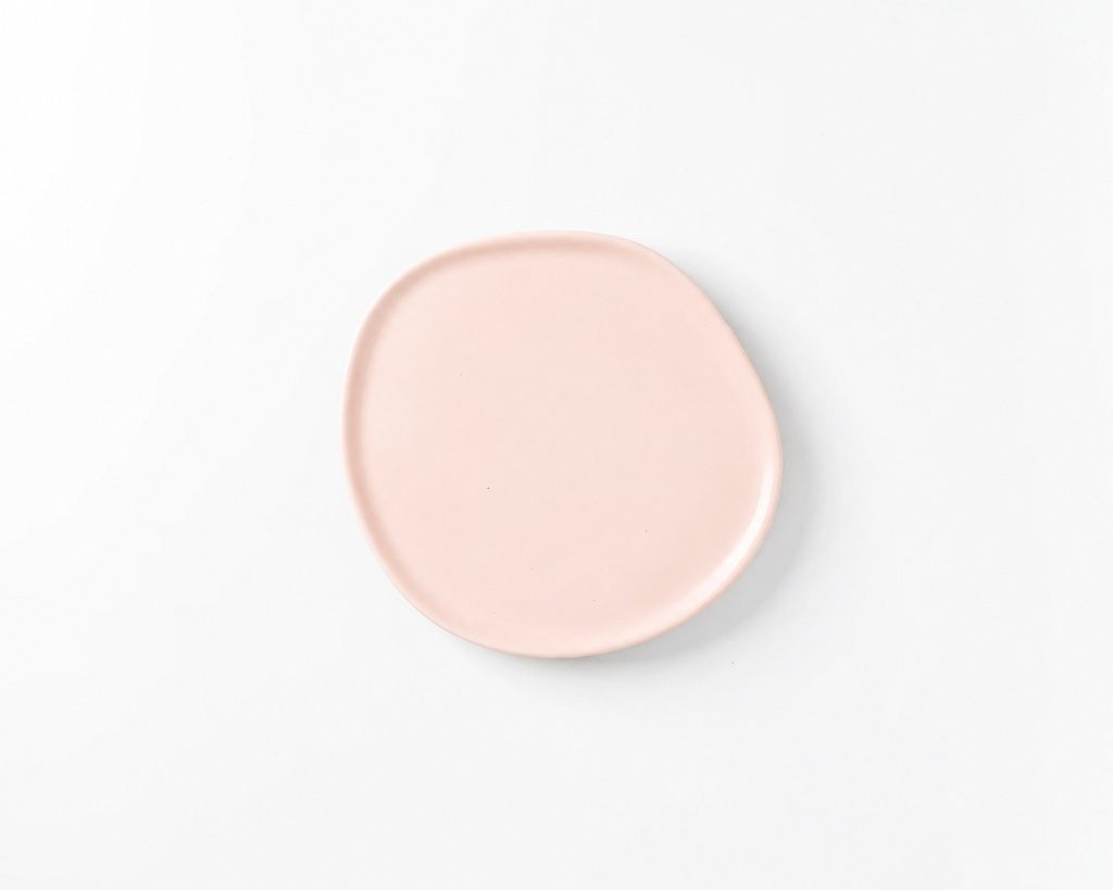 Haand Salad Plate - Ripple | 8.5 in - Buttermilk Pink