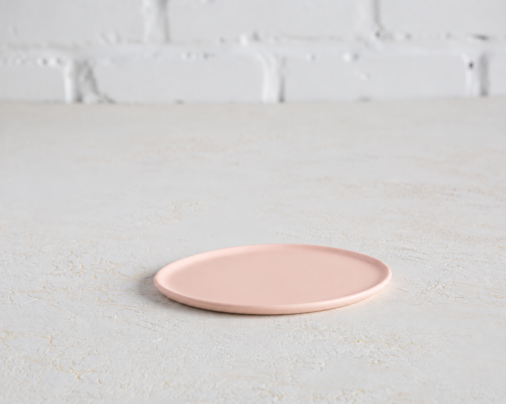 Haand Side Plate - Ripple | 6.5 in - Buttermilk Pink