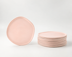 Haand Salad Plate - Ripple | 8.5 in - Buttermilk Pink