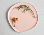 Haand Dinner Plate - Ripple | 11 in - Buttermilk Pink