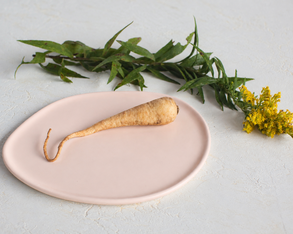 Haand Salad Plate - Ripple | 8.5 in - Buttermilk Pink