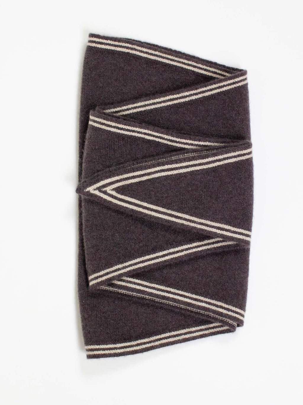 Oats & Rice Bronte Spindle-shaped Cashmere Scarf | Cacao