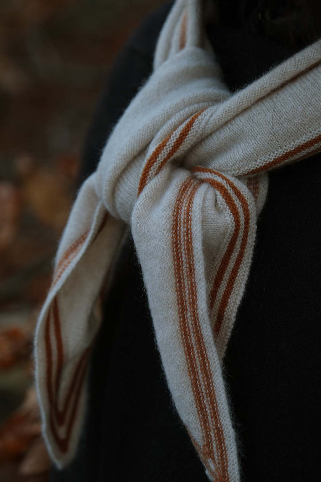 Oats & Rice Bronte Spindle-shaped Cashmere Scarf | Cream