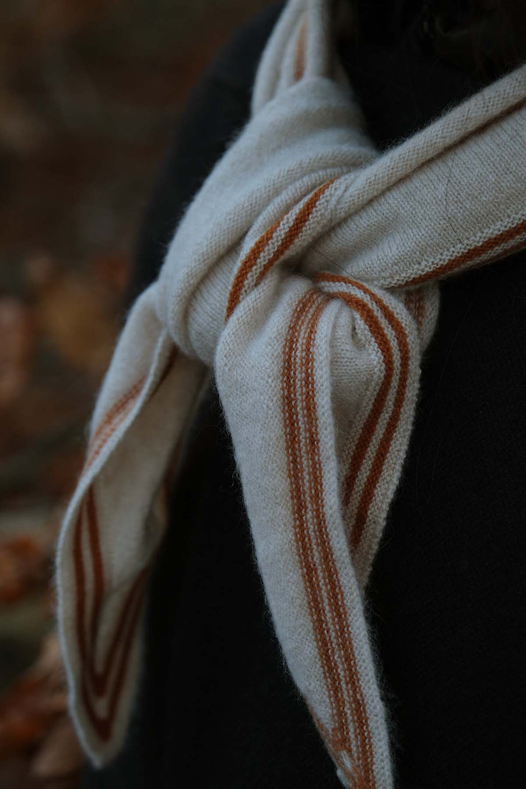 Oats & Rice Bronte Spindle-shaped Cashmere Scarf | Cream