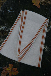 Oats & Rice Bronte Spindle-shaped Cashmere Scarf | Cream