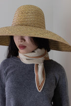 Oats & Rice Bronte Spindle-shaped Cashmere Scarf | Cream
