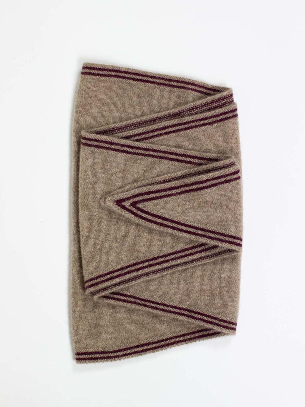 Oats & Rice Bronte Spindle-shaped Cashmere Scarf | Mocha