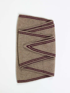 Oats & Rice Bronte Spindle-shaped Cashmere Scarf | Mocha
