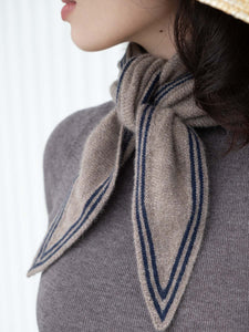 Oats & Rice Bronte Spindle-shaped Cashmere Scarf | Tan