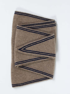 Oats & Rice Bronte Spindle-shaped Cashmere Scarf | Tan