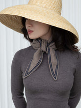 Load image into Gallery viewer, Oats &amp; Rice Bronte Spindle-shaped Cashmere Scarf | Tan
