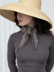Oats & Rice Bronte Spindle-shaped Cashmere Scarf | Tan