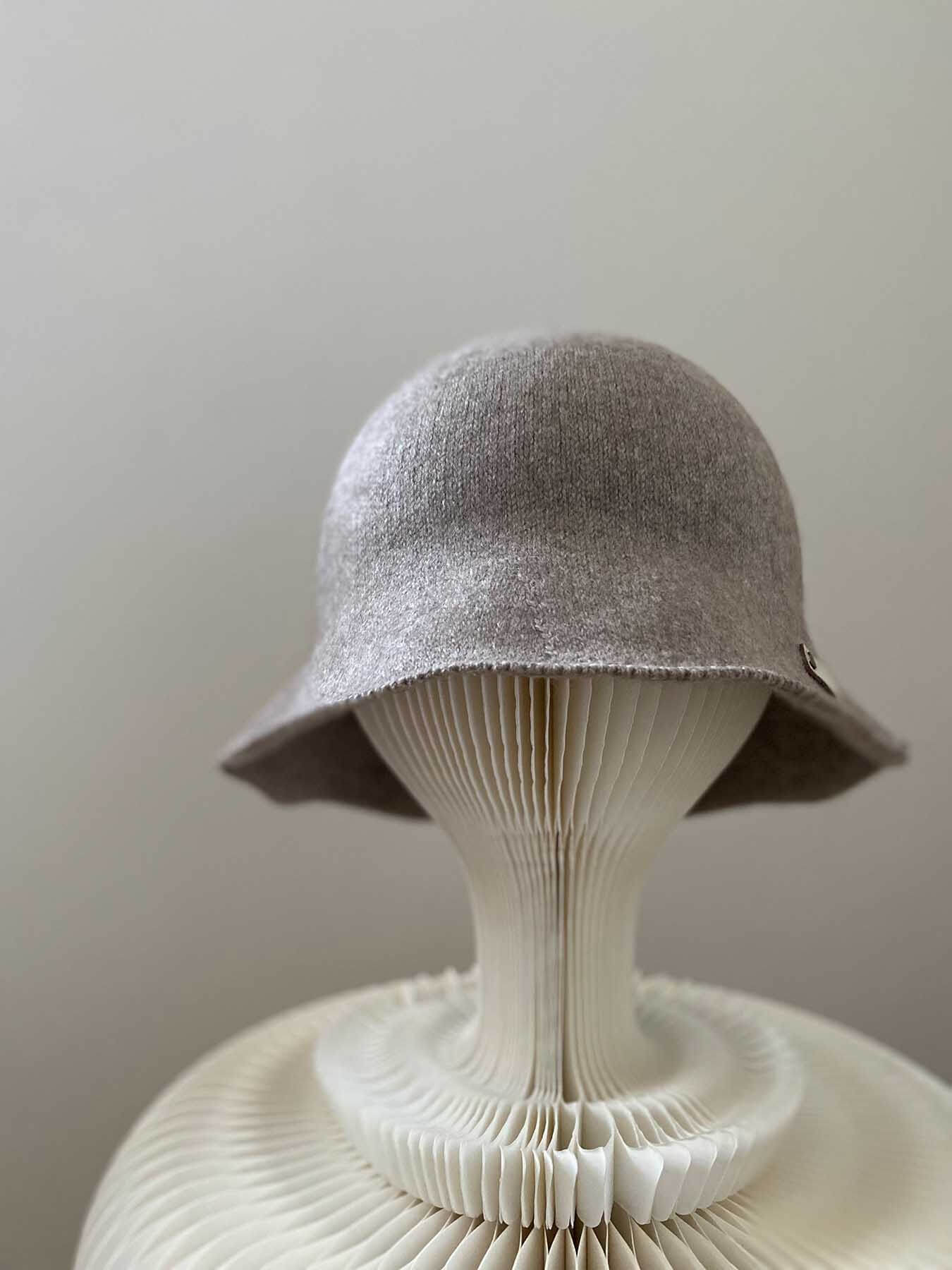 Oats & Rice Cashmere Bucket Hat | Brown