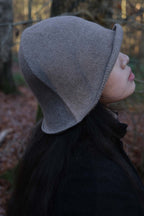 Oats & Rice Cashmere Bucket Hat | Brown