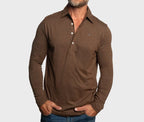 Criquet Brrr Long Sleeve Range Polo | Single Malt