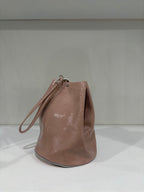 Tracey Tanner - Candy Patent Bucket Bag | Nude