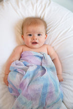 Load image into Gallery viewer, LOVEvolve®  Baby Swaddle Blanket - Blue + Lavender
