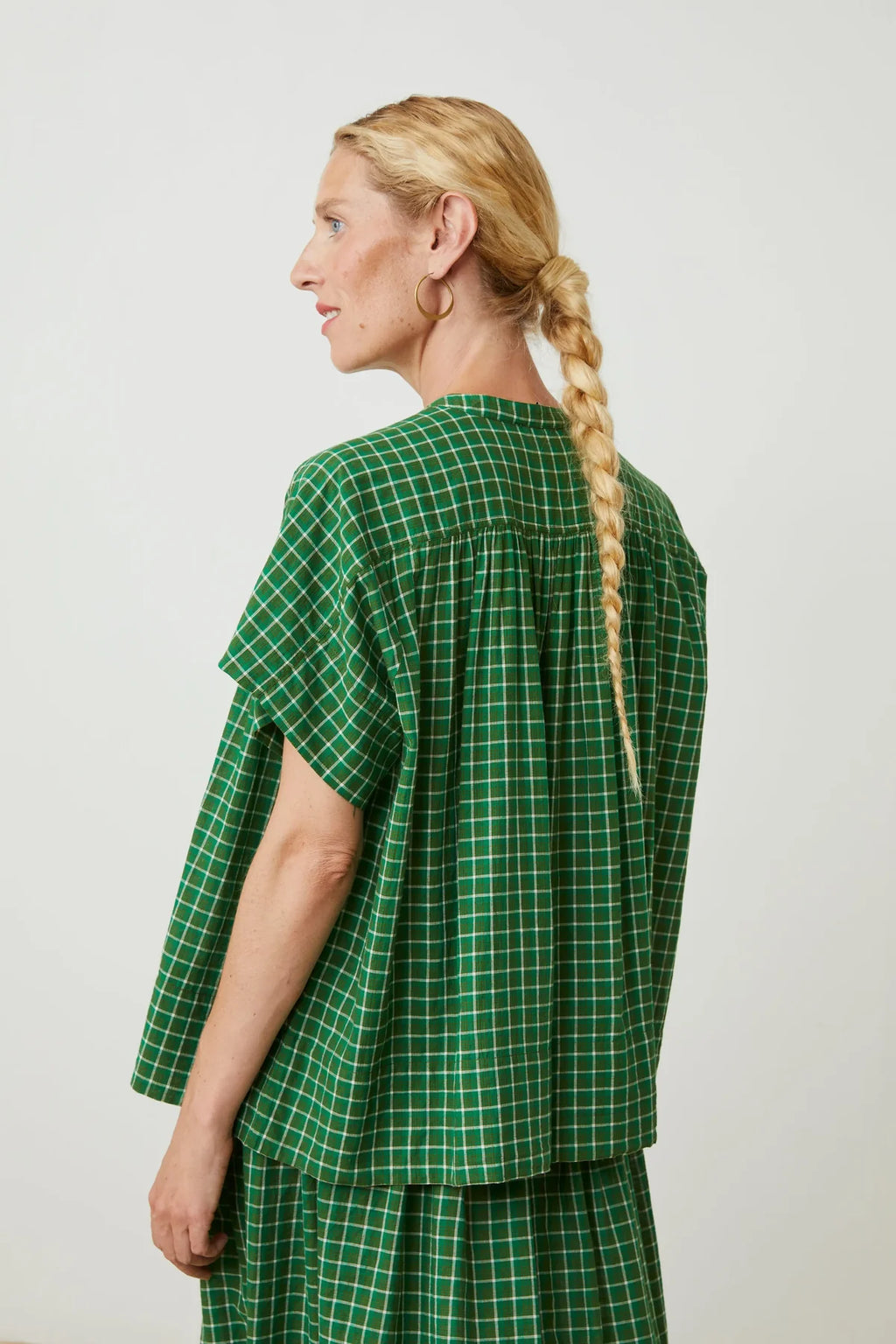 Moismont Max N°775 Shirt - Messager Checks | Palm