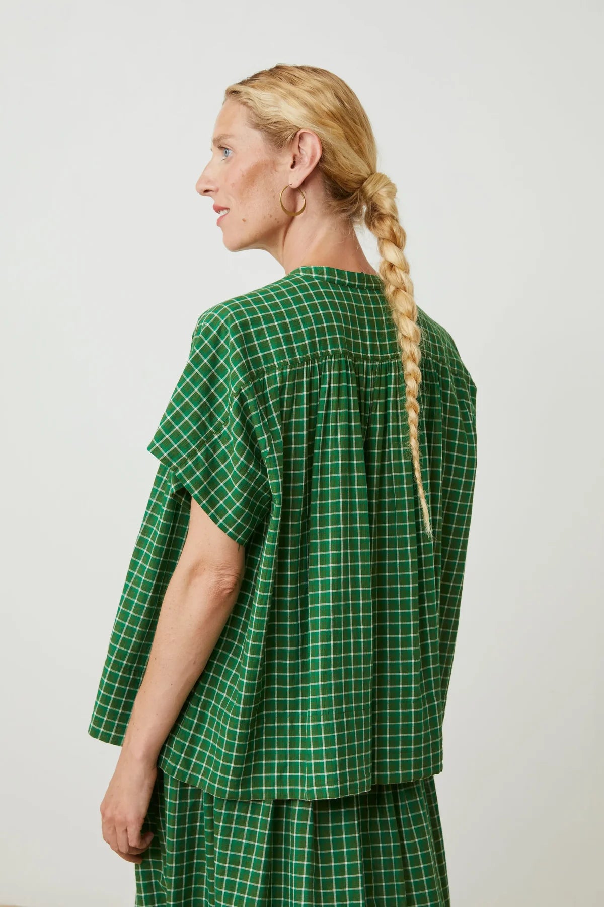 Moismont Max N°775 Shirt - Messager Checks | Palm