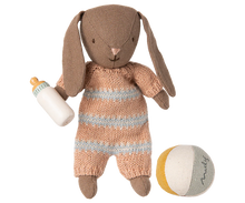 Load image into Gallery viewer, Maileg - Bunny Set, Micro - Brown/Dusty Rose
