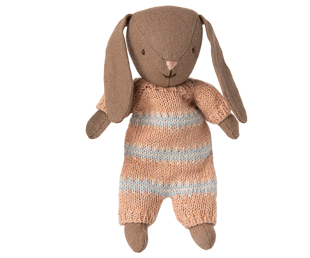 Maileg Bunny Micro | Brown/Dusty Rose