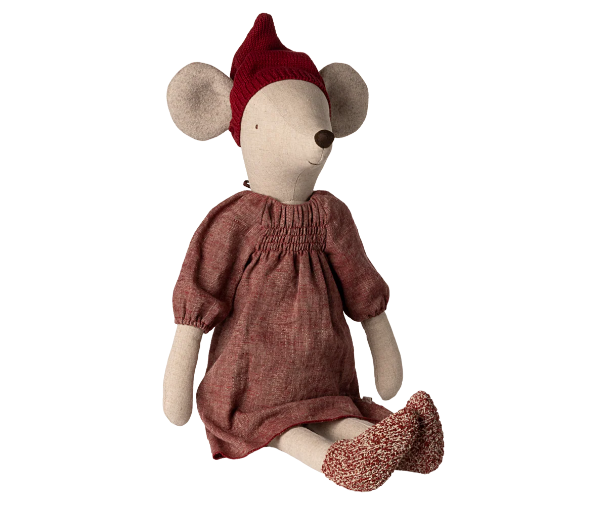 Maileg Christmas Mouse, Maxi - Girl